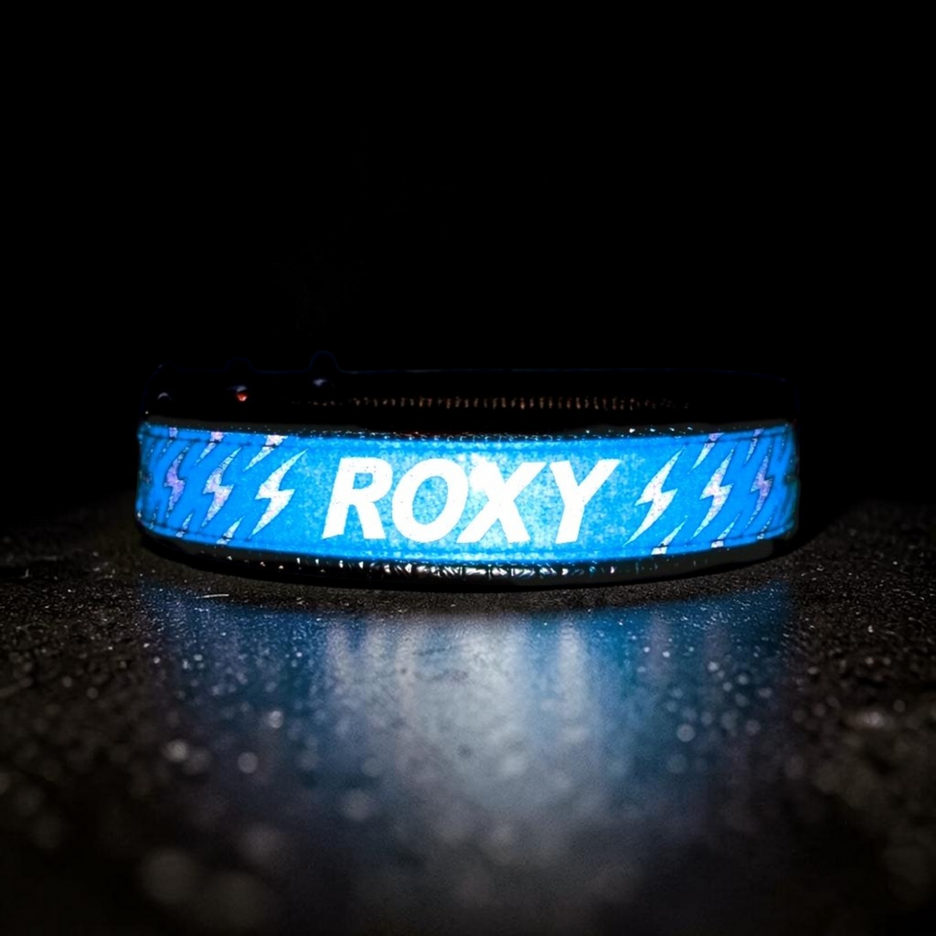 GLO-TEX Fényvisszaverő Nyakörv Egyedi Névvel